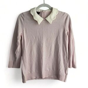 Talbots 100% Pure Merino Wool Collar Sweater